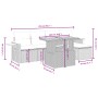 6-teilige Gartensofagarnitur und schwarze synthetische Rattankissen von , Gartensets - Ref: Foro24-3271727, Preis: 384,55 €, ...