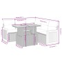 6-piece garden sofa set and black synthetic rattan cushions by , Garden sets - Ref: Foro24-3273954, Price: 394,28 €, Discount: %