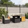 6-piece garden sofa set and black synthetic rattan cushions by , Garden sets - Ref: Foro24-3273961, Price: 410,75 €, Discount: %