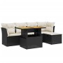 6-piece garden sofa set and black synthetic rattan cushions by , Garden sets - Ref: Foro24-3275464, Price: 361,41 €, Discount: %