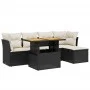 6-piece garden sofa set and black synthetic rattan cushions by , Garden sets - Ref: Foro24-3275464, Price: 376,01 €, Discount: %