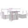 6-teiliges Gartensofa-Set und schwarze synthetische Rattankissen von , Gartensets - Ref: Foro24-3275464, Preis: 374,05 €, Rab...