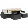 6-piece garden sofa set and black synthetic rattan cushions by , Garden sets - Ref: Foro24-3275807, Price: 402,23 €, Discount: %