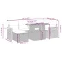 7-piece garden dining set and black synthetic rattan cushions by , Garden sets - Ref: Foro24-3276143, Price: 463,55 €, Discou...