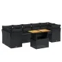 8-teiliges Gartensofa-Set und schwarze synthetische Rattankissen von , Gartensets - Ref: Foro24-3270698, Preis: 574,86 €, Rab...