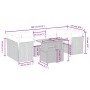 8-teiliges Gartensofa-Set und schwarze synthetische Rattankissen von , Gartensets - Ref: Foro24-3270698, Preis: 563,50 €, Rab...