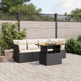 5-teiliges Gartenmöbel-Set und schwarze synthetische Rattankissen von , Gartensets - Ref: Foro24-3270664, Preis: 318,77 €, Ra...