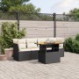 5-teiliges Gartenmöbel-Set und schwarze synthetische Rattankissen von , Gartensets - Ref: Foro24-3270664, Preis: 318,77 €, Ra...