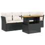 5-teiliges Gartenmöbel-Set und schwarze synthetische Rattankissen von , Gartensets - Ref: Foro24-3270664, Preis: 318,77 €, Ra...