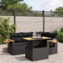 5-teiliges Gartenmöbel-Set und schwarze synthetische Rattankissen von , Gartensets - Ref: Foro24-3273498, Preis: 387,12 €, Ra...