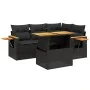 5-teiliges Gartenmöbel-Set und schwarze synthetische Rattankissen von , Gartensets - Ref: Foro24-3273498, Preis: 400,09 €, Ra...