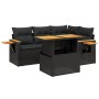 5-teiliges Gartenmöbel-Set und schwarze synthetische Rattankissen von , Gartensets - Ref: Foro24-3273498, Preis: 387,12 €, Ra...