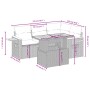5-piece garden furniture set and black synthetic rattan cushions by , Garden sets - Ref: Foro24-3273498, Price: 385,09 €, Dis...