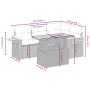 5-piece garden furniture set and black synthetic rattan cushions by , Garden sets - Ref: Foro24-3273498, Price: 400,09 €, Dis...