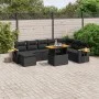 8-piece garden sofa set and black synthetic rattan cushions by , Garden sets - Ref: Foro24-3273631, Price: 555,26 €, Discount: %