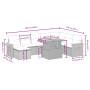 8-teiliges Gartensofa-Set und schwarze synthetische Rattankissen von , Gartensets - Ref: Foro24-3273631, Preis: 542,61 €, Rab...