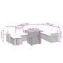 8-teiliges Gartensofa-Set und schwarze synthetische Rattankissen von , Gartensets - Ref: Foro24-3273652, Preis: 603,38 €, Rab...