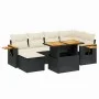 8-piece garden sofa set and black synthetic rattan cushions by , Garden sets - Ref: Foro24-3273625, Price: 513,79 €, Discount: %