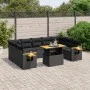Garden sofa set 10 pieces with black synthetic rattan cushions by , Garden sets - Ref: Foro24-3273659, Price: 681,79 €, Disco...