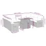 Garden sofa set 10 pieces with black synthetic rattan cushions by , Garden sets - Ref: Foro24-3273659, Price: 681,79 €, Disco...