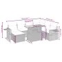 8-teiliges Gartensofa-Set und schwarze synthetische Rattankissen von , Gartensets - Ref: Foro24-3275715, Preis: 561,33 €, Rab...