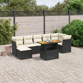 8-piece garden sofa set and black synthetic rattan cushions by , Garden sets - Ref: Foro24-3275485, Price: 472,71 €, Discount: %