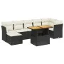 8-piece garden sofa set and black synthetic rattan cushions by , Garden sets - Ref: Foro24-3275485, Price: 498,34 €, Discount: %