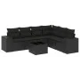 7-piece garden dining set and black synthetic rattan cushions by , Garden sets - Ref: Foro24-3254952, Price: 470,81 €, Discou...