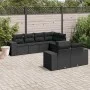 7-piece garden dining set and black synthetic rattan cushions by , Garden sets - Ref: Foro24-3255142, Price: 552,21 €, Discou...