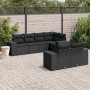 7-teiliges Garten-Essset und schwarze Kissen aus synthetischem Rattan von , Gartensets - Ref: Foro24-3255142, Preis: 545,89 €...