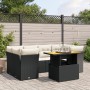 7-piece garden dining set and black synthetic rattan cushions by , Garden sets - Ref: Foro24-3270685, Price: 447,64 €, Discou...