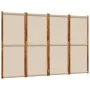Biombo divisor de 4 paneles gris taupe 280x180 cm de , Divisores de ambientes - Ref: Foro24-4003364, Precio: 149,73 €, Descue...