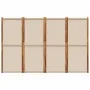 Biombo divisor de 4 paneles gris taupe 280x180 cm de , Divisores de ambientes - Ref: Foro24-4003364, Precio: 149,73 €, Descue...
