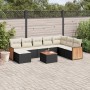 8-piece garden sofa set and black synthetic rattan cushions by , Garden sets - Ref: Foro24-3227932, Price: 471,16 €, Discount: %
