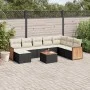 8-piece garden sofa set and black synthetic rattan cushions by , Garden sets - Ref: Foro24-3227932, Price: 494,93 €, Discount: %