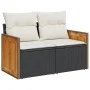 8-teiliges Gartensofa-Set und schwarze synthetische Rattankissen von , Gartensets - Ref: Foro24-3227932, Preis: 494,93 €, Rab...