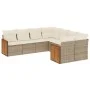 Garden sofa set with beige cushions 8 pcs PE rattan by , Garden sets - Ref: Foro24-3228235, Price: 560,35 €, Discount: %