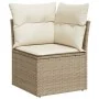 Garden sofa set with beige cushions 8 pcs PE rattan by , Garden sets - Ref: Foro24-3228235, Price: 560,35 €, Discount: %