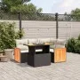 5-teiliges Gartenmöbel-Set und schwarze synthetische Rattankissen von , Gartensets - Ref: Foro24-3273940, Preis: 355,58 €, Ra...