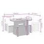 5-teiliges Gartenmöbel-Set und schwarze synthetische Rattankissen von , Gartensets - Ref: Foro24-3273940, Preis: 355,58 €, Ra...