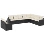 Garden sofa set 10 pieces with black synthetic rattan cushions by , Garden sets - Ref: Foro24-3219156, Price: 584,71 €, Disco...
