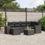 7-piece garden dining set and black synthetic rattan cushions by , Garden sets - Ref: Foro24-3257875, Price: 458,17 €, Discou...