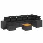 8-piece garden sofa set and black synthetic rattan cushions by , Garden sets - Ref: Foro24-3257882, Price: 508,24 €, Discount: %