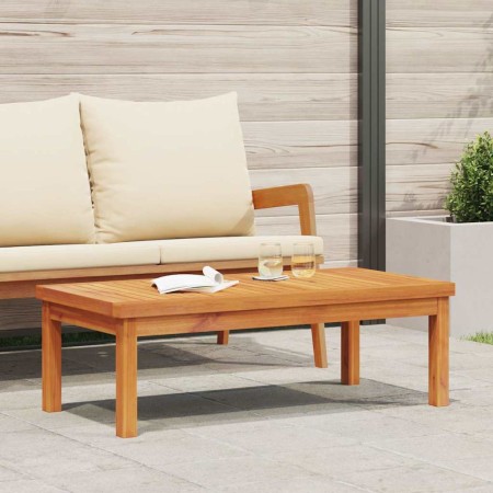 Mesa de centro de madera maciza de acacia 100x50x33 cm