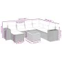 8-teiliges Gartensofa-Set und schwarze synthetische Rattankissen von , Gartensets - Ref: Foro24-3257889, Preis: 501,39 €, Rab...