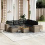 8-teiliges Gartensofa-Set und graue synthetische Rattankissen von , Gartensets - Ref: Foro24-3257894, Preis: 496,03 €, Rabatt: %
