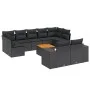 Garden sofa set 10 pieces with black synthetic rattan cushions by , Garden sets - Ref: Foro24-3257924, Price: 651,05 €, Disco...