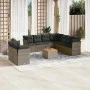 11-piece garden sofa set and gray synthetic rattan cushions by , Garden sets - Ref: Foro24-3256046, Price: 611,73 €, Discount: %