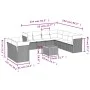 11-piece garden sofa set and gray synthetic rattan cushions by , Garden sets - Ref: Foro24-3256046, Price: 611,73 €, Discount: %