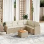 Set sofás de jardín 7 piezas y cojines ratán sintético beige de , Conjuntos de jardín - Ref: Foro24-3256471, Precio: 473,63 €...